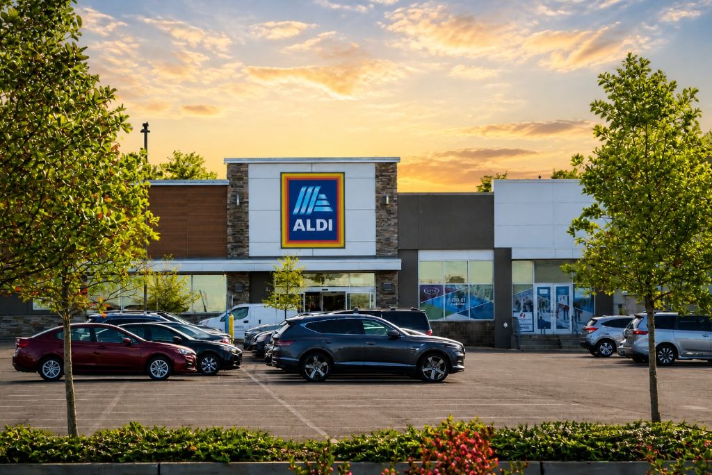ALDI storefront at Hazlet Town Center